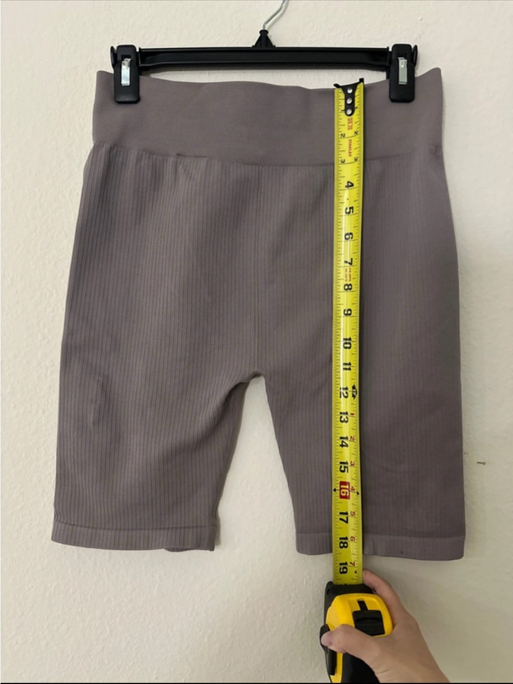 H&M Mauve Ribbed High-Waist Bike Shorts for Kids